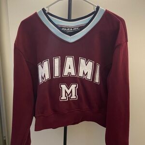 Miami Burgundy Sweatshirt